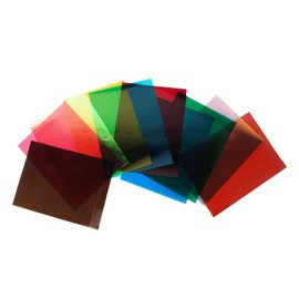 10Colors Bundle Pack Colorful Transparent Window Film Self Adhesive Glass Film Glass Decoration Tint for DIY Christmas Party Home Decoration A4 Sample 21cmx29.7cm