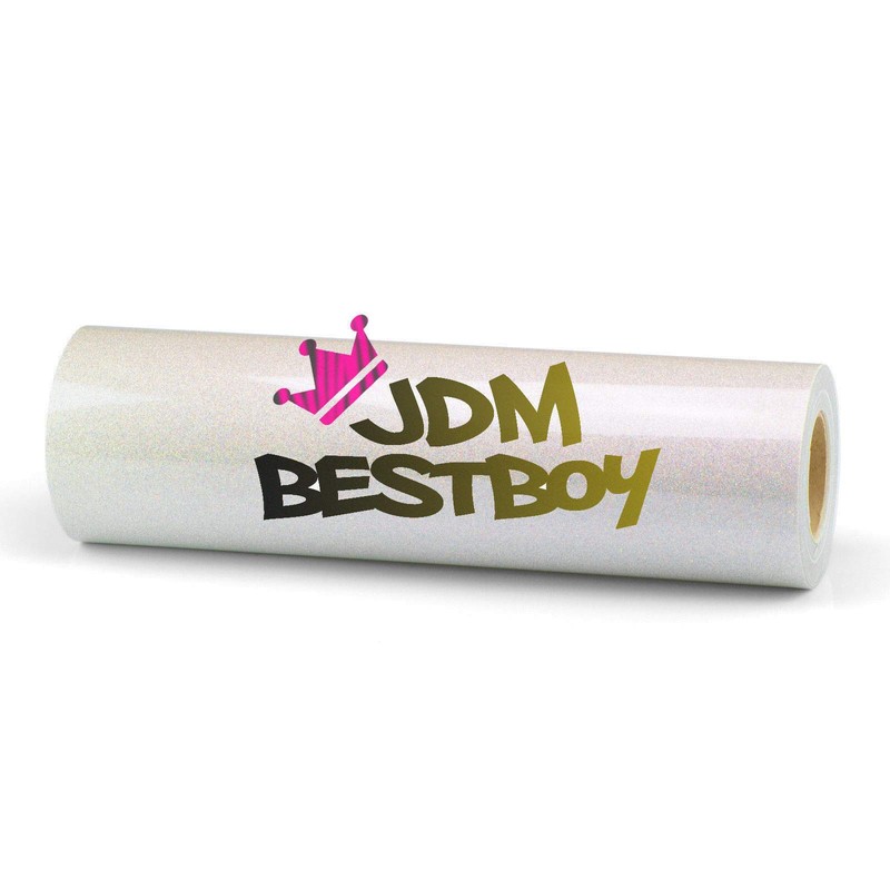 20"x108" (1.66FTx9FT) Silver Confetti Glitter Heat Transfer Vinyl Best HTV