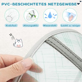 Supet Soft Cat Cone Collar, Air Fabric Cat Recovery Cone After Surgery to Prevent Licking, Adjustable, Breathable Cat Neck Cone Alternative for Small Kittens and Cats