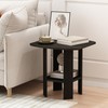 Furinno Simple Design End Table, 2-Pack, Espresso