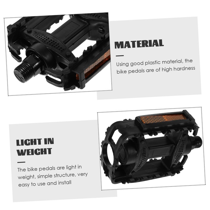 SUPVOX Replaceable Boys and Girls Bike Pedals Slip Design Mountain