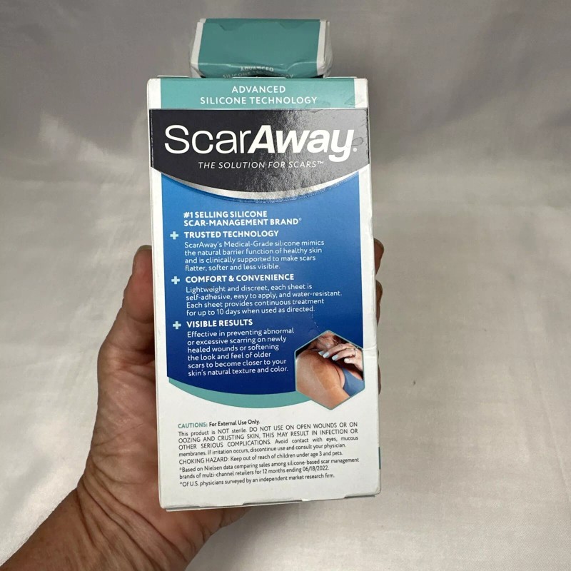 ScarAway 2 ScarAway Silicone Scar Sheets 2 x 6 =12