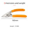 Fiber Optic Cable Stainless Steel Stripper Tool Three Hole Pigtail