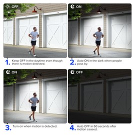 SANSI Motion Sensor LED Light Bulb A19, 100 Watt Equivalent Energy Efficient 13W 5000K Daylight 1300LM Light Bulbs, E26 Standard Base Lights for Porch Patio Stairs Front Door, 2-Pack