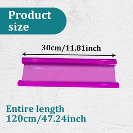 12×48 Inch Car Light Tint Film, Shiny Chameleon Headlights Tail Lights Fog Lights Films, Self Adhesive Vinyl Film Sticker Sheet Roll, Universal Auto Modification Cover for Most Models (Purple)