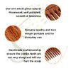 SVATV Handmade NEEM WOOD Detangling Comb for Thick, Curly and