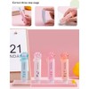 Waremew 8 Pcs Creative Cat Paw Shaped Retractable Erasers,Colorful Push-Pull