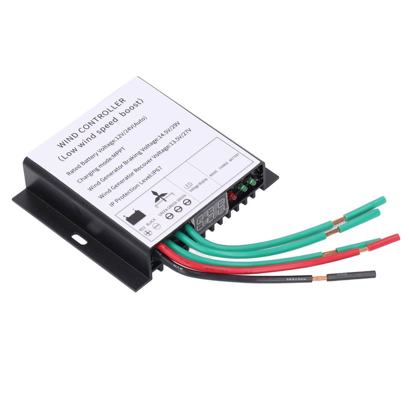 MPPT Wind Turbine Controller 100‑400W 12V 24V Auto Match Wind