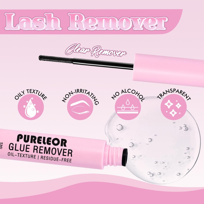 Individual Eyelashes Cluster Lashes Kit Extensions with Lash Bond and