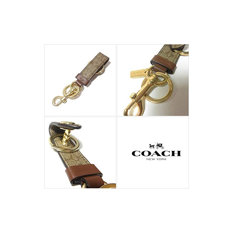 COACH COA 19S PVC Signature Turn Lock Key Ring F49314/GDKHA/92