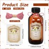 Uiifan 8 Pcs Vanilla Extract Bottles Boston Round Bottles with