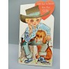 Valentine's Day Vintage "With Love To Daddy From Your Son""  card - FREE SHIP