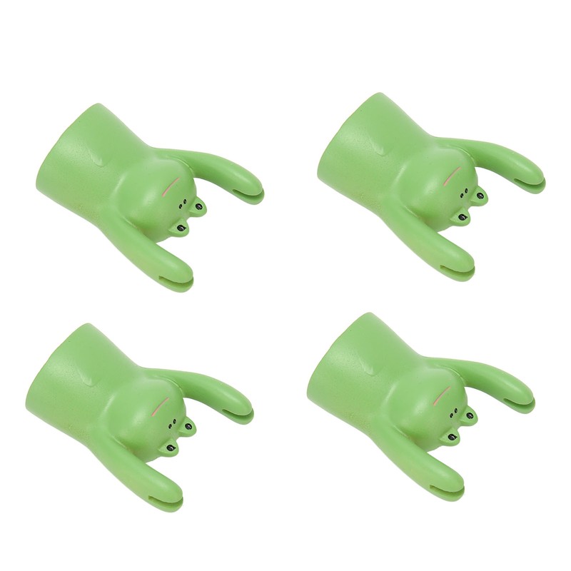 4Pcs Desktop Card Holder Resin Cartoon Animal Shape Cute Message