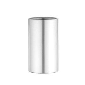 HENDI Weinkühler, Doppelwandig, für den Gebrauch ohne Eiswürfel, Flaschenkühler, ø120x(H)180mm, Edelstahl