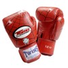 Twins Genuine Leather Boxing Gloves, red