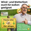 DankeDir! Pakete bitte hier abgen - Sign 30 x 20