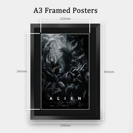 HWC Trading Alien Covenant Michael Fassbender Gifts Printed Poster Signed Autograph Picture for Movie Memorabilia Fans - A3 Framed