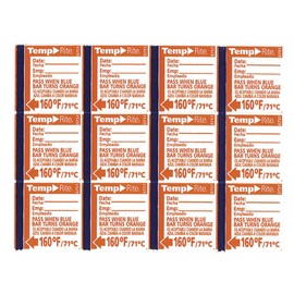 Taylor 8751 TempRite 160°F Dishwasher Test Labels - 24 / PK