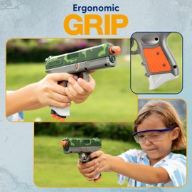 Aktion Toys APEX Toy Gun Pistol - Foam Dart Handgun with Realistic Reloading Mechanism, 20 Foam Darts, 3-Dart Storage and up to 50 Feet Range - Lightweight & Durable