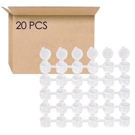 SHIDOW Empty Paint Strips Mini Paint Cup, Empty Paint Strips Mini Paint Cup pots, Art Painting Craft Supplies for Classrooms Schools Paintings Art Festivals (20PCS 3ML)
