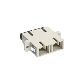 InLine 89992A LWL Kupplung, Duplex SC/SC, multimode, beige, Keramik-Hülse, zum Einbau