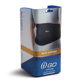 iGO Back Support, Black, Large/X-Large