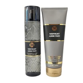 Bath and Body Fine Fragrance Mist (Midnight Addiction Mist and Cream Set)
