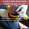 B BRESUCNY 5 inch 8 Hole Sanding Discs, 100 PCS