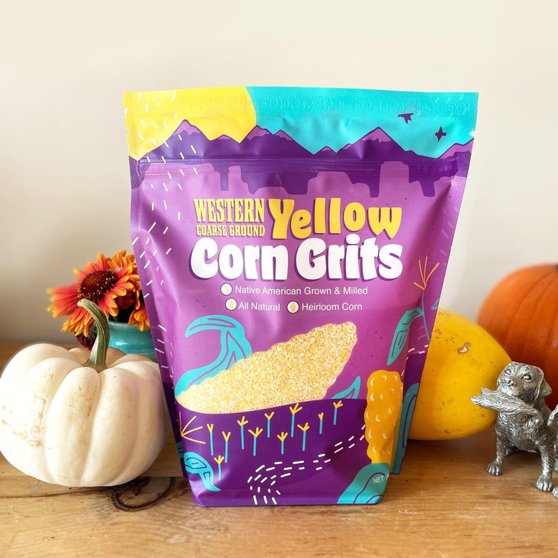 2lbs Western Heirloom Yellow Corn Grits Old Fashioned Coarse Ground