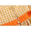 Lil cactus Orange Gingham Ruffle Pumpkin Bow Dress, 18-24 Months