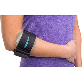 Aircast Brazalete neumático: correa de soporte para codo de tenis/golfistas, color negro