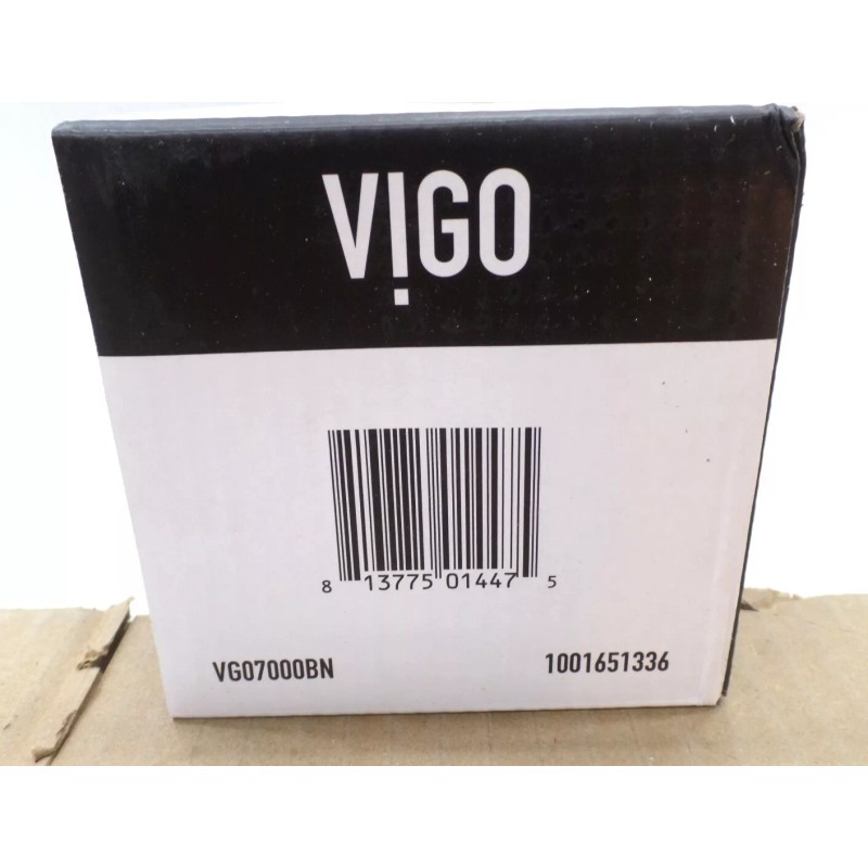 VIGO VESSEL VG07000BN BATHROOM SINK POP-UP DRAIN & MOUNTING RING