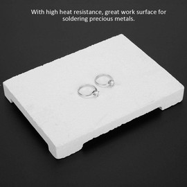 Jewellers Heat Proof Soldering Mat, Quartz Board Heat Resistant Jewelry Making Soldering Welding Block Repair Work Surface Board Sheet Block Making Tool