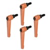 sourcing map 4pcs Adjustable Clamping Lever Handles M8 x 16mm