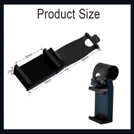 HAOBO Car Phone Holder - Adjustable Car Cradle, Steering Wheel Phone Mount, Universal Mobile Phone Mount, Hands Free Automobile Cell Phone Holder for Most Steering Wheels (Black)