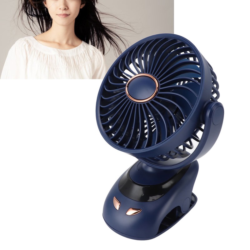 Small USB Desk Fan 5 Speed Mini Personal Fan Air