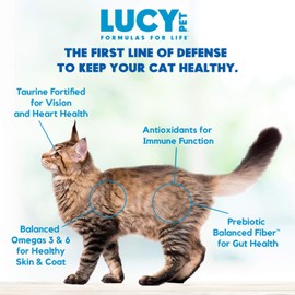 Lucy Pet Products Chicken, Brown Rice & Pumpkin, LID Cat Food 10lb