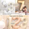 Number 1 Balloons 40 inch Cream White Large number balloons