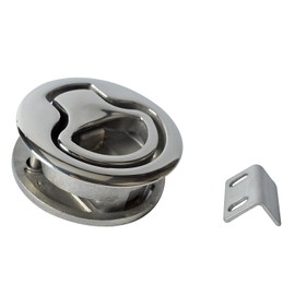 (B) - Amarine-made Marine Boat Stainless Steel 5.1cm Flush Pull Hatch Latch