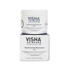 Visha Skincare 4 in 1 Rejuvenating Moisturizer, Anti-Aging Face Moisturizer Cream Helps Reduce Fine Lines and Wrinkles, Hydrates and Improves Skin Elasticity and Sun Damaged Skin 1.8oz