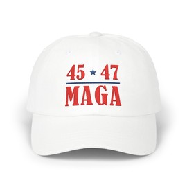 Trump 45/47 2024 MAGA Campaign Hat - Embroidered Trump 45 47 Hat, Trump 45 47 Snapback Hat, Trump 2024 MAGA Embroidered Hat, Patriotic Gift