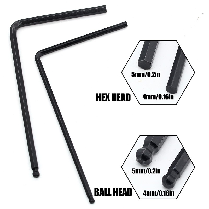 Uenhoy 13 Pcs Guitar Allen Wrench Set, Ball End Truss