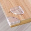 가구모서리보호대 부채꼴 가구 모서리보호대 투명 pvc 충격보호대 4개입 Furniture Corner