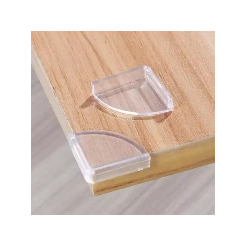 가구모서리보호대 부채꼴 가구 모서리보호대 투명 pvc 충격보호대 4개입 Furniture Corner