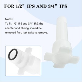 Four in One Tub Spout Adapter, Threaded Bathtub Faucet Spout Adapter Slip Kit for Copper, Tub Spout Diverter Repair Kit fit 1/2'' Copper Pipe, 1/2'' and 3/4'' IPS Pipe Thread