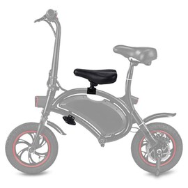 Set of Children Saddle Seat Foot Pedals Bicycle Saddle Front Saddle Seat, Pedal Combination Designed for F Wheel DYU Electric Bike Foot