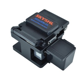SKYSHL Optical Fiber Cleaver 5in1 Fiber Cutter 48,000 Cleaved Fiber Optics for 250µm to 900µm Fiber Pigtail 3.0mm Indoor Fiber Hot Splicing with 24 Spot Blades-SS412FM-FC