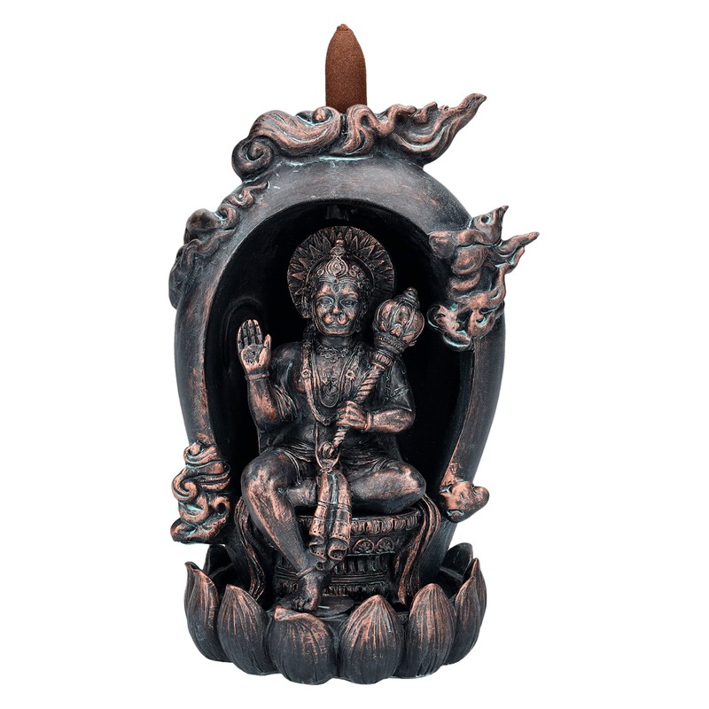 Backflow Incense Burner Hanuman Hinuistic God Backflow Waterfall Incense Holder