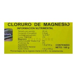 Cloruro De Magnesio En Polvo Naranja 100 Grs Maxicloruro.                                                                                             