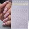 Heart Nail Art Stickers Valentine's Day Nail Decals 8PCS Empty